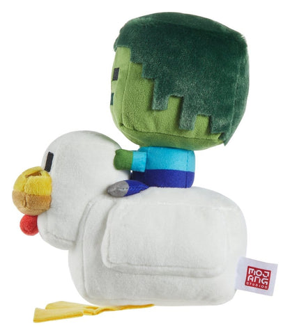 Minecraft Deluxe Peluche Poulet Jockey 20 cm