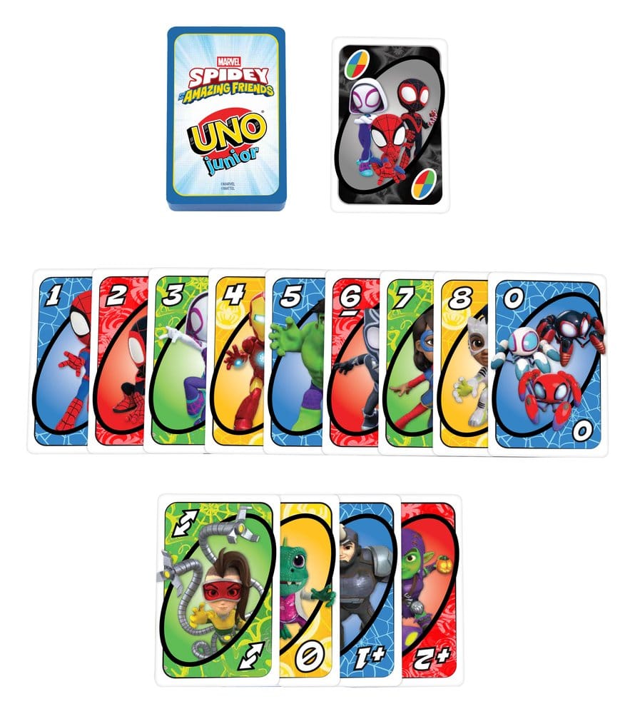 Spidey y sus increíbles amigos Juego de cartas UNO Junior
