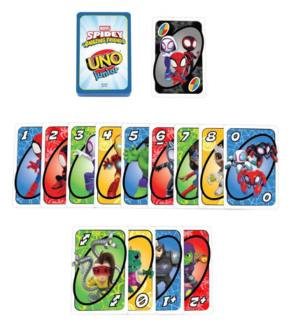 Spidey y sus increíbles amigos Juego de cartas UNO Junior