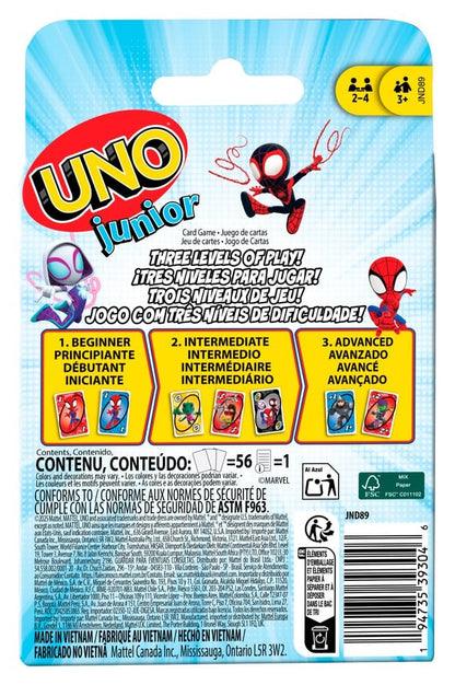 Spidey y sus increíbles amigos Juego de cartas UNO Junior