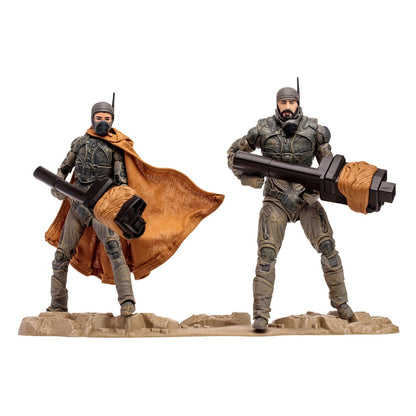 Dune: Deuxième partie Action Figure 2 pack Stilgar & Shishakli (étiquette d'or) 18 cm