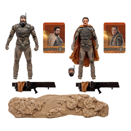 Dune: Deuxième partie Action Figure 2 pack Stilgar & Shishakli (étiquette d'or) 18 cm