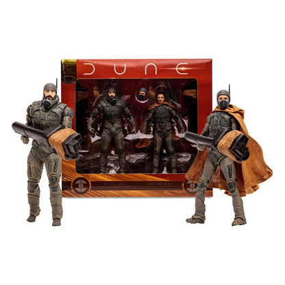 Dune: Deuxième partie Action Figure 2 pack Stilgar & Shishakli (étiquette d'or) 18 cm