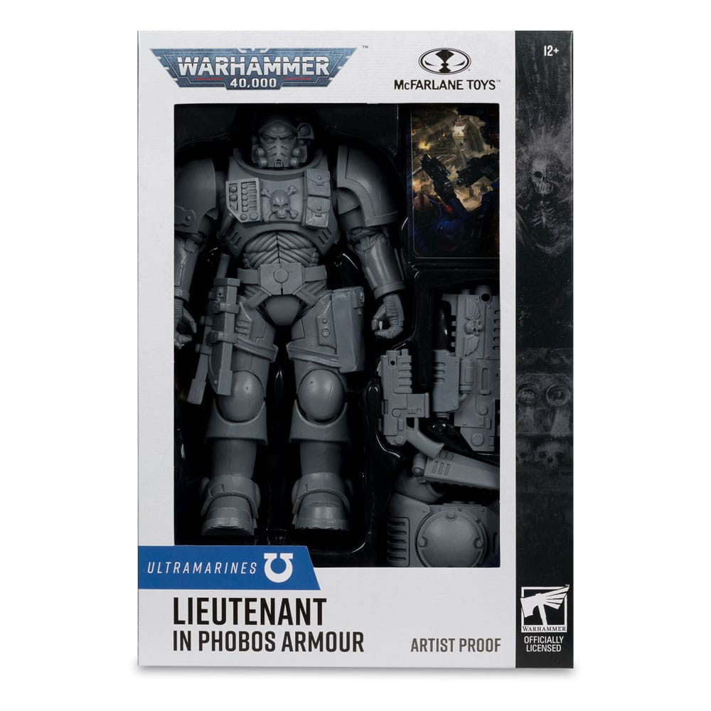 Warhammer 40.000 aksiyon figürü Phobos zırhında teğmen (Ultramarines) (sanatçı kanıtı) 18 cm