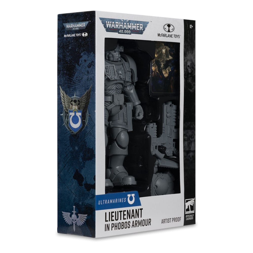 Warhammer 40.000 aksiyon figürü Phobos zırhında teğmen (Ultramarines) (sanatçı kanıtı) 18 cm