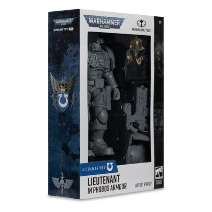 Warhammer 40.000 aksiyon figürü Phobos zırhında teğmen (Ultramarines) (sanatçı kanıtı) 18 cm