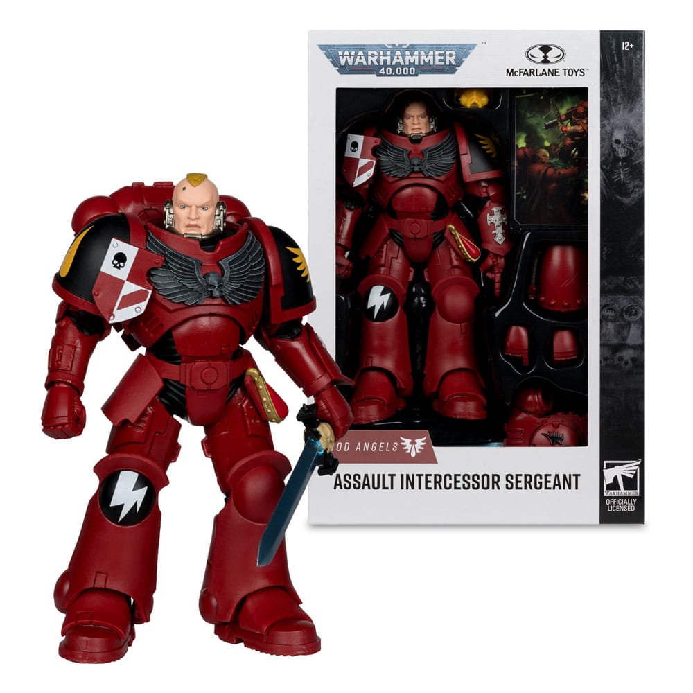 Warhammer 40.000 Action Figur Assault Intercessor Sergeant (Blood Angel) 18 cm