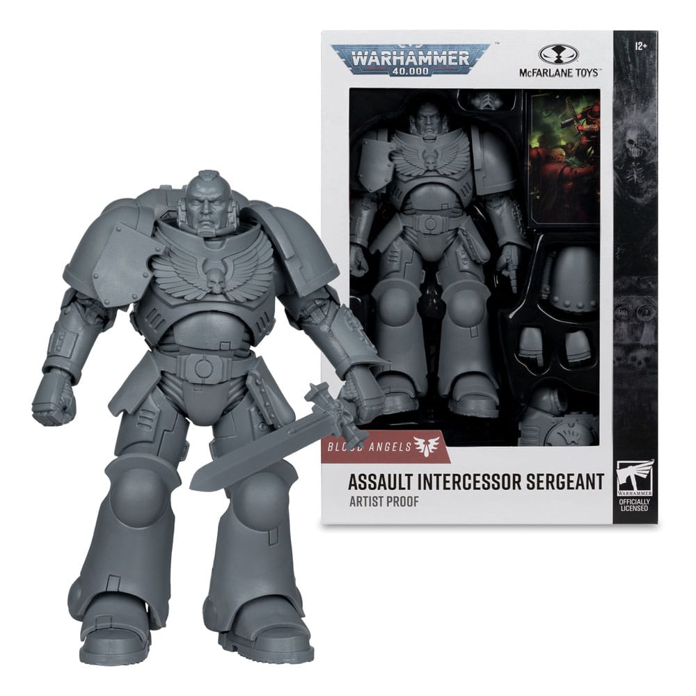 Warhammer 40.000 Aksiyon Figürü Saldırı Şefi Çavuş (Blood Angel) (Sanatçı Kanıtı) 18 cm