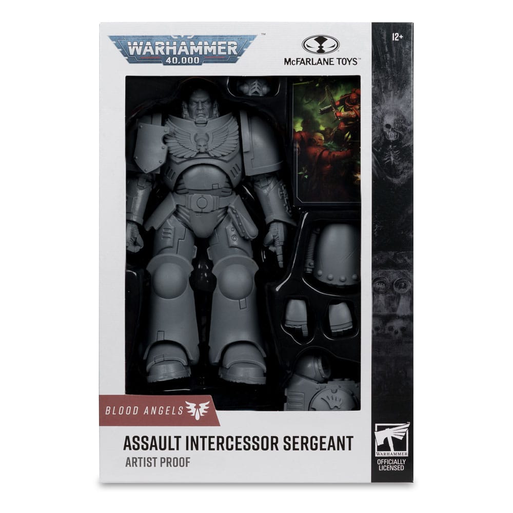 Warhammer 40.000 Aksiyon Figürü Saldırı Şefi Çavuş (Blood Angel) (Sanatçı Kanıtı) 18 cm
