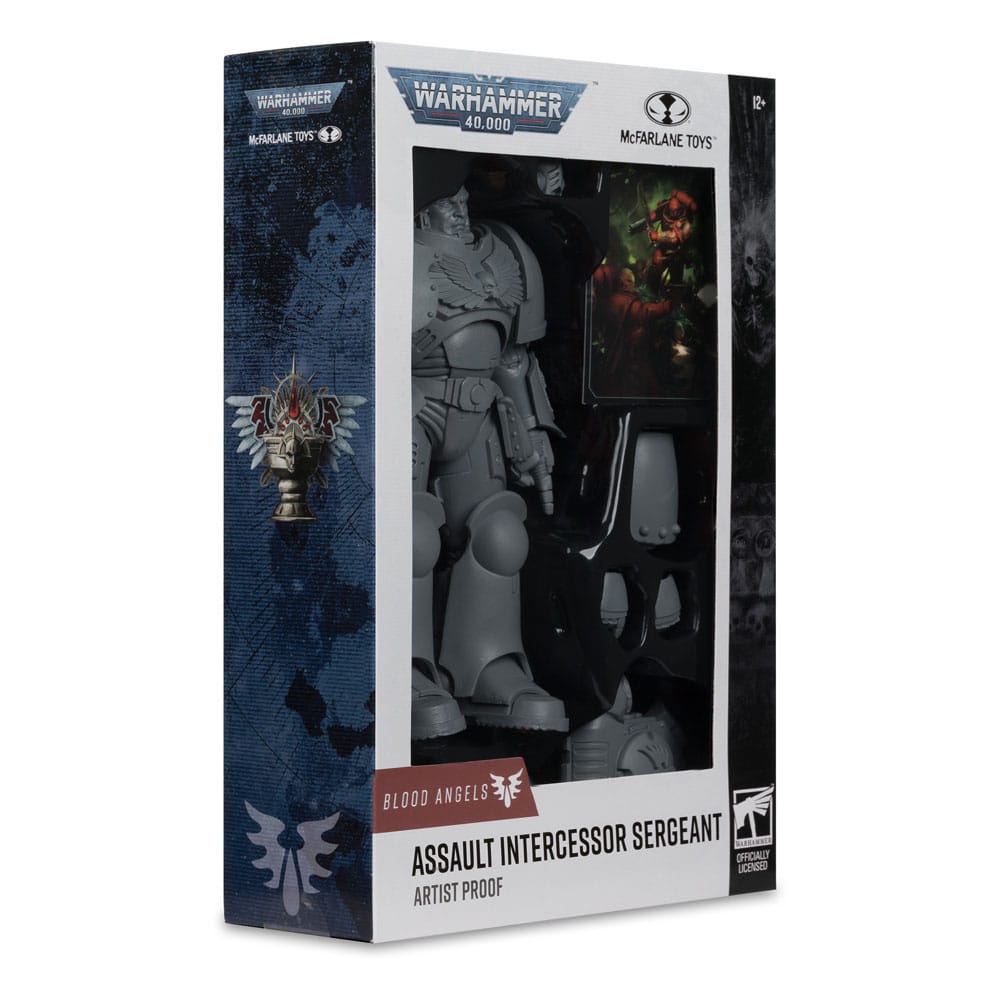 Warhammer 40.000 Aksiyon Figürü Saldırı Şefi Çavuş (Blood Angel) (Sanatçı Kanıtı) 18 cm