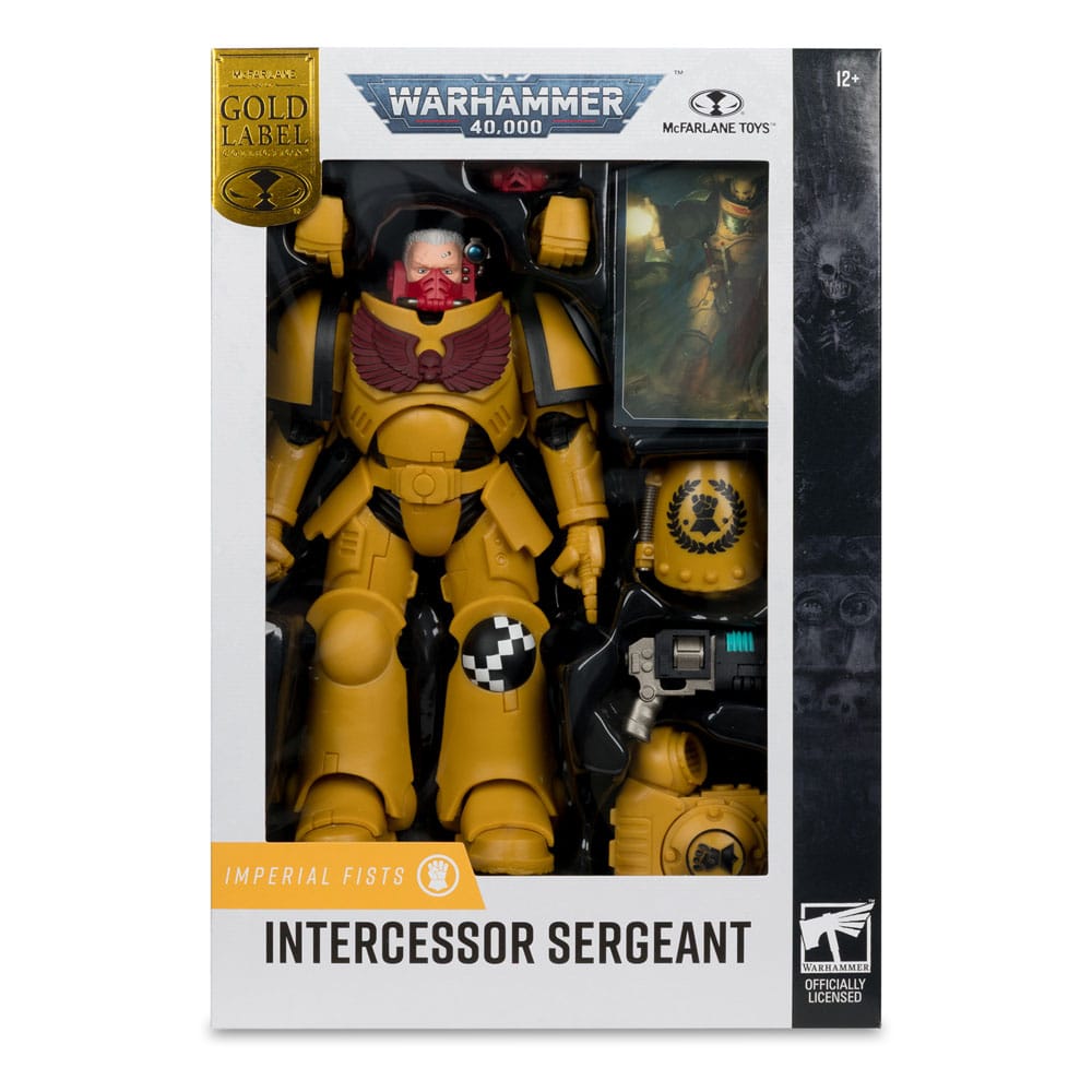 Warhammer 40.000 Aksiyon Figürü Artacası Çavuş (İmparatorluk Yumruğu) (Altın Etiket) 18 cm