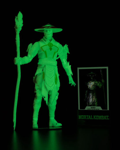 Mortale Kombat Action Figure Glow in the Dark Edition Raiden (etichetta d'oro) 18 cm