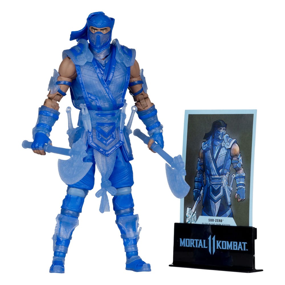 Mortal Kombat Aksiyon Figürü Glow in the Dark Edition Sub-Zero (Altın Etiket) 18 cm
