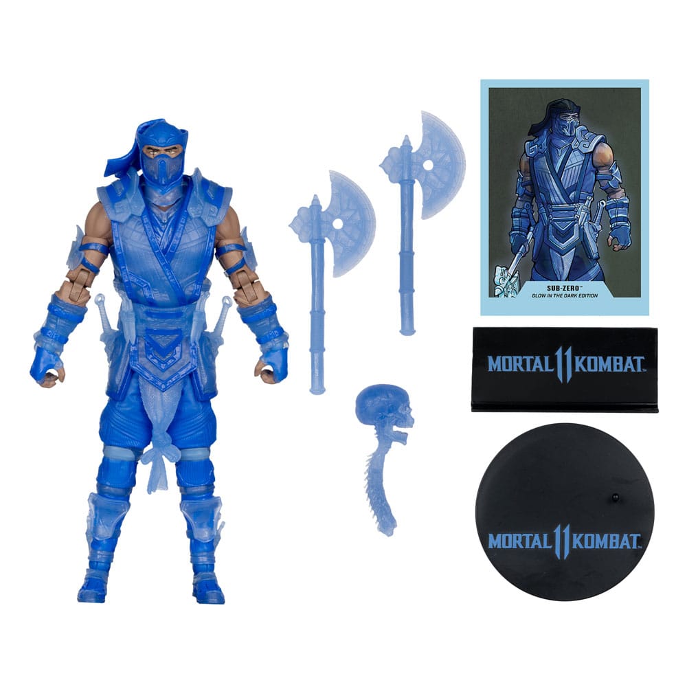 Mortal Kombat Aksiyon Figürü Glow in the Dark Edition Sub-Zero (Altın Etiket) 18 cm