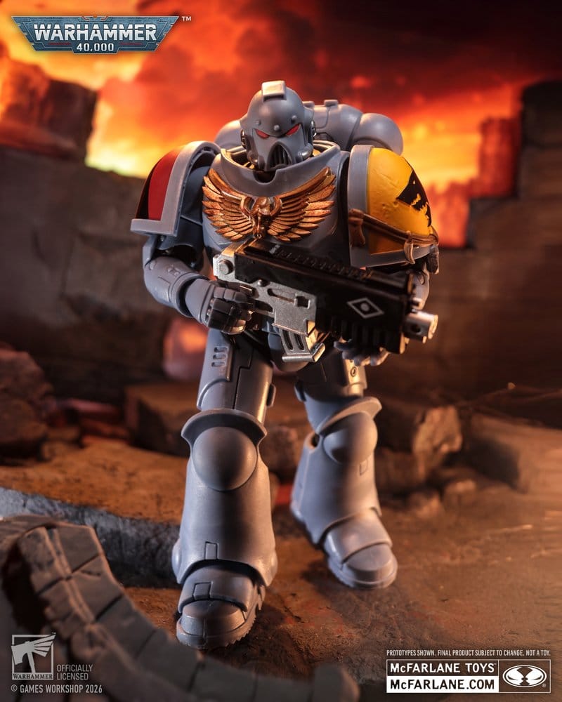 Warhammer 40.000 Actiefiguur Grijze Jager (Space Wolves) 18 cm