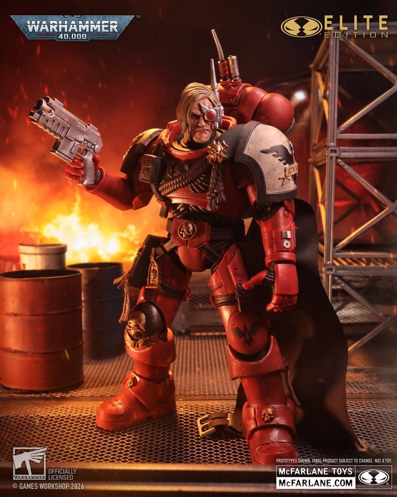 Warhammer 40.000 Dawn of War McFarlane Elite Edition actiefiguur Kapitein Cyrus (Dawn of War 4) 20 cm