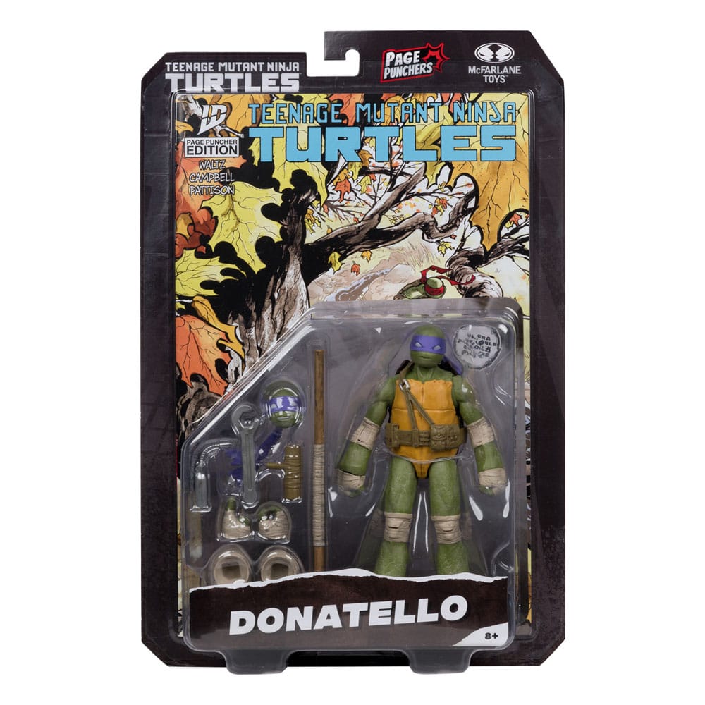 Teenage Mutant Ninja Turtles Sayfa Delgeçleri Aksiyon Figürü Donatello 13 cm
