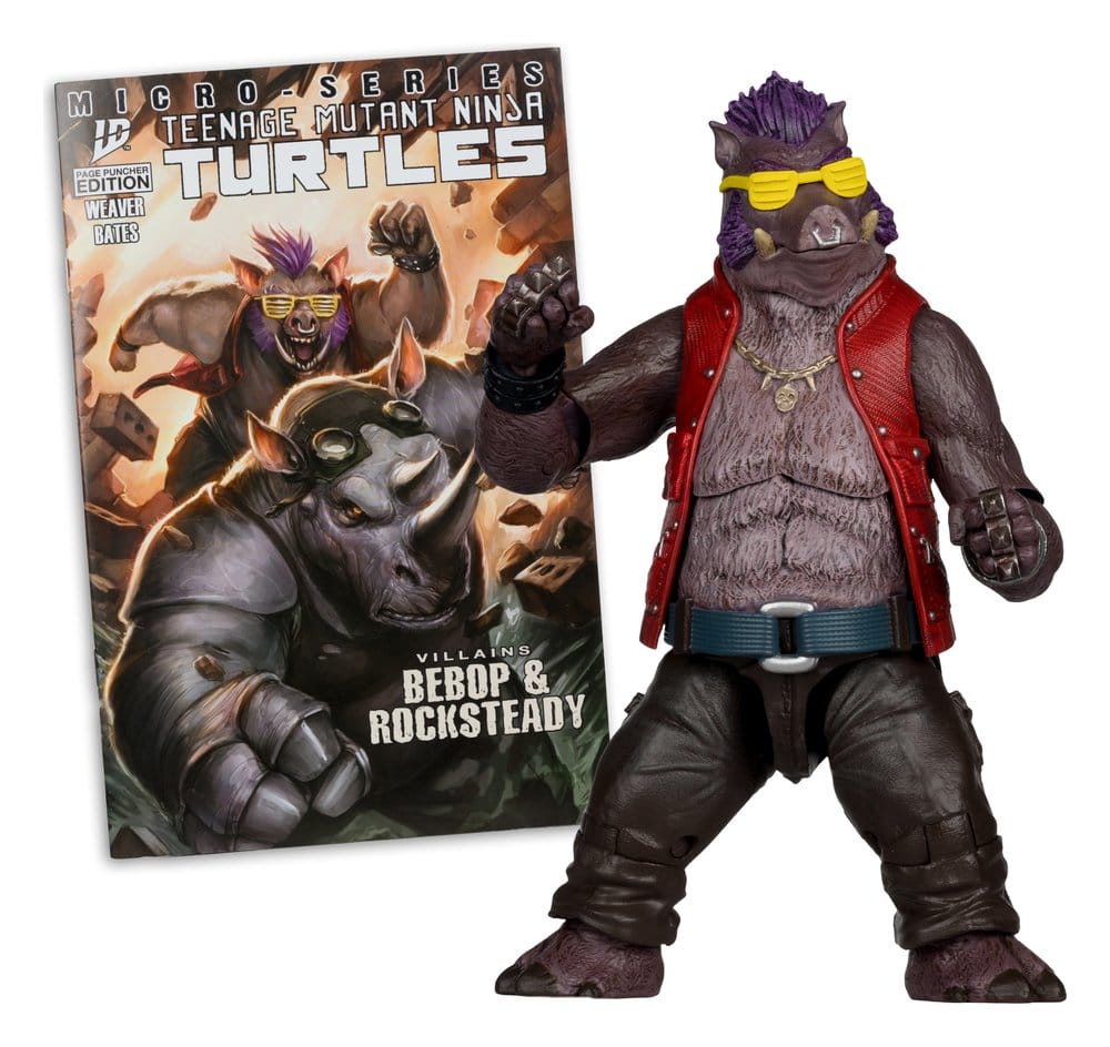 Teenage Mutant Ninja Turtles Sayfa Zımbaları Aksiyon Figürü Bebop 16 cm