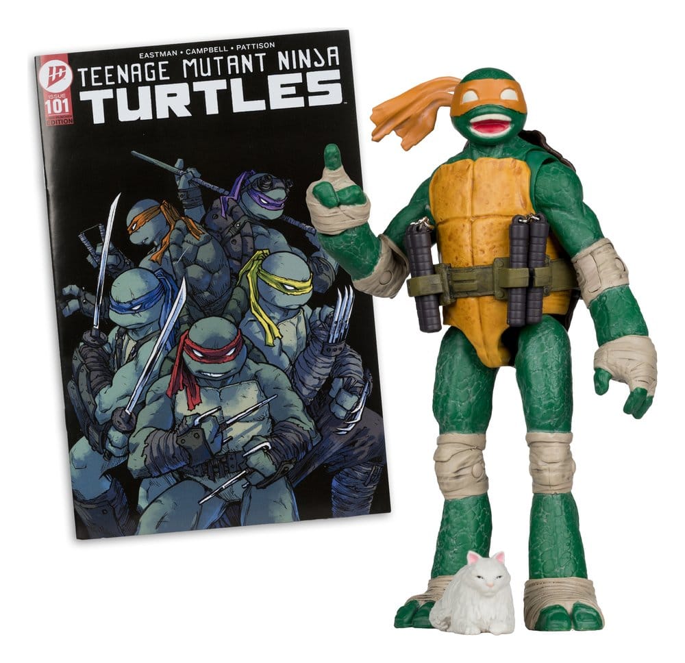 Teenage Mutant Ninja Turtles Sayfa Delgeçleri Aksiyon Figürü Michelangelo 13 cm