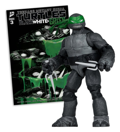 Teenage Mutant Ninja Turtles Page Punchers Action Figure (Svart Vit & Grön) (Red Platinum Edition) 13 cm