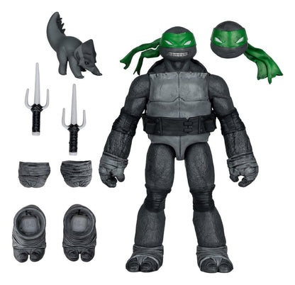 Teenage Mutant Ninja Turtles Page Punchers Action Figure (Svart Vit & Grön) (Red Platinum Edition) 13 cm