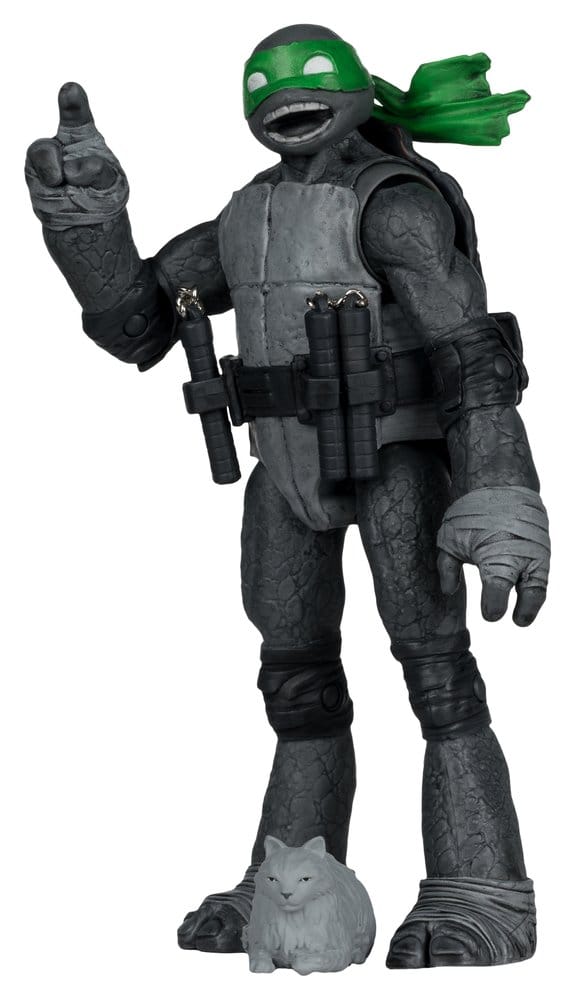 Teenage Mutant Ninja Turtles Page Punchers Action Figur Michelangelo (Sort hvit og grønn) (Red Platinum Edition) 13 cm