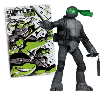 Teenage Mutant Ninja Turtles Page Punchers Action Figur Michelangelo (Sort hvit og grønn) (Red Platinum Edition) 13 cm