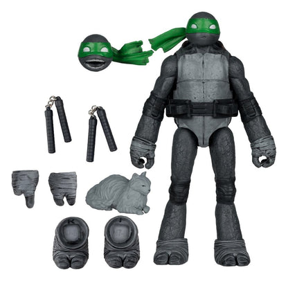 Teenage Mutant Ninja Turtles Page Punchers Action Figur Michelangelo (Sort hvit og grønn) (Red Platinum Edition) 13 cm