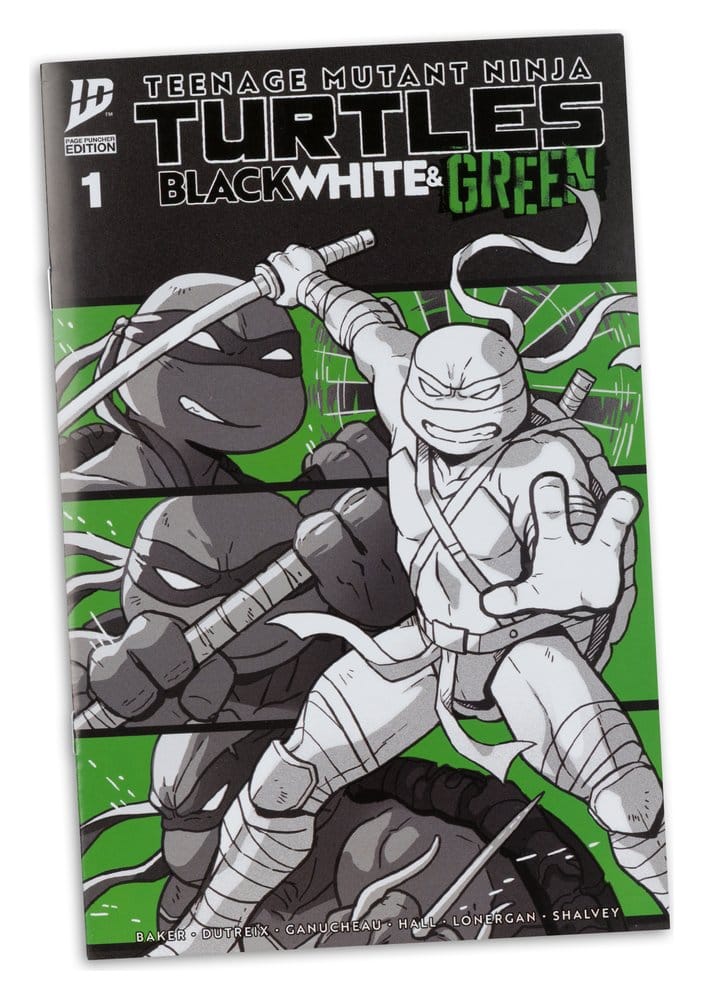 Teenage Mutant Ninja Turtles Page Punchers Actionfigur Leonardo (Schwarz Weiß & Grün) (Red Platinum Edition) 13 cm