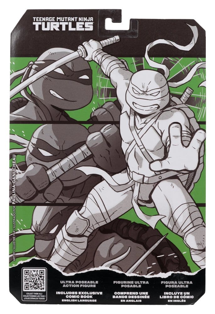 Teenage Mutant Ninja Turtles Page Punchers Actionfigur Leonardo (Schwarz Weiß & Grün) (Red Platinum Edition) 13 cm