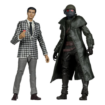 Fallout: New Vegas Statue 2er-Pack Riot Ranger Armor & Benny Survivor 18 cm