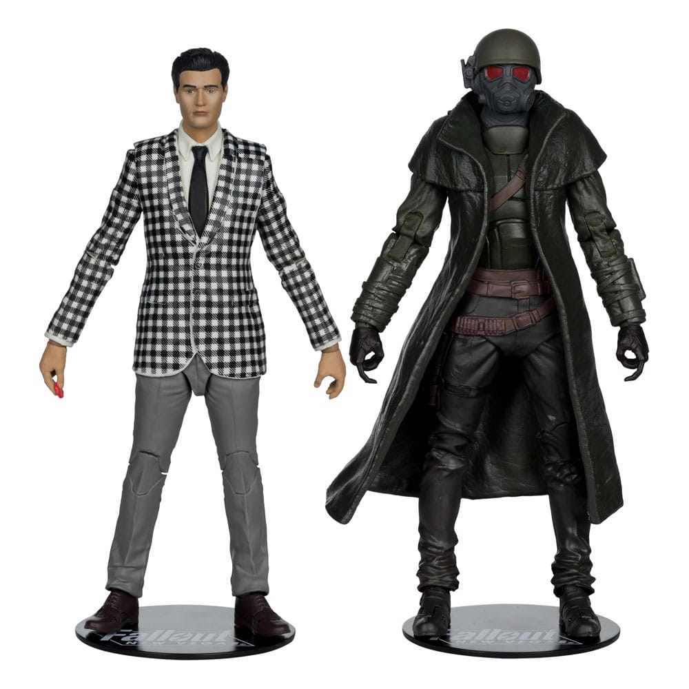 Fallout: New Vegas Statue 2er-Pack Riot Ranger Armor & Benny Survivor 18 cm