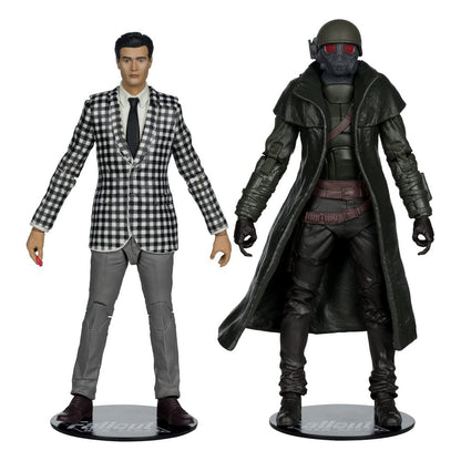 Fallout: New Vegas Statue 2er-Pack Riot Ranger Armor & Benny Survivor 18 cm
