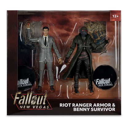 Fallout: New Vegas Statue 2-pack Riot Ranger Armor & Benny Survivor 18 cm