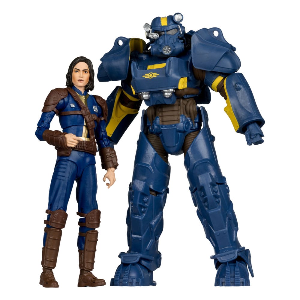 Fallout 4 Standbeeld 2-Pack T-60 Vault Tec & Sole Survivor 18 cm