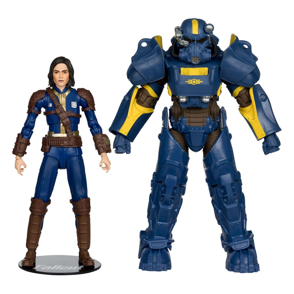 Statua di Fallout 4 Confezione da 2 T-60 Vault Tec e Sole Survivor 18 cm