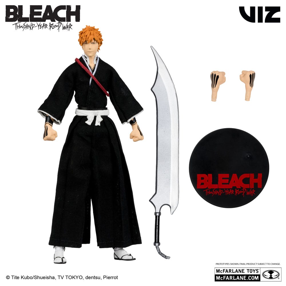 Bleach: tusenårig blodkrigshandlingsfigur Ichigo Kurosaki 18 cm