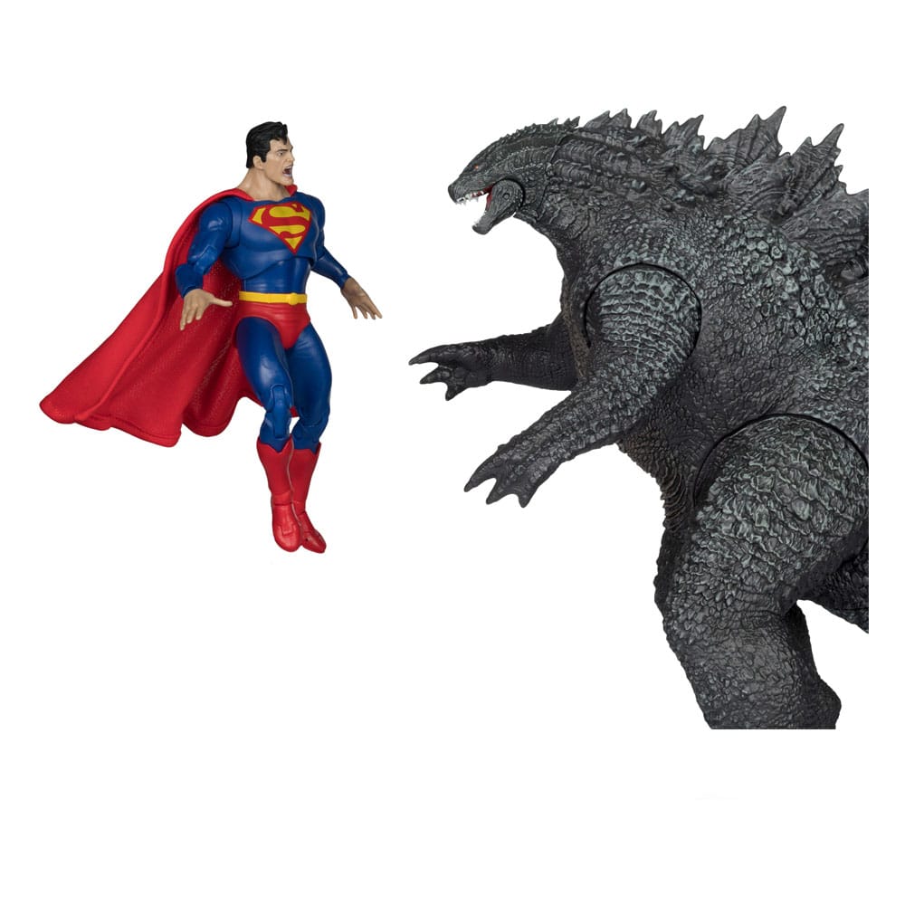 DC Justice League Monsterverse DC Multiverse-Action-Zahlen 2-Pack Superman Vs. Godzilla 30 cm