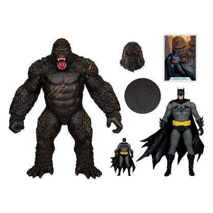 DC Justice League Monsterverse DC Multiverse Action Figures 2-Pack Batman e Kong 29 cm
