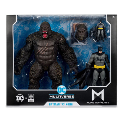 DC Justice League Monsterverse DC Multiverse Action Figures 2-Pack Batman e Kong 29 cm