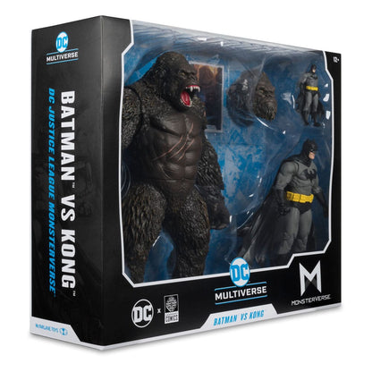 DC Justice League Monsterverse DC Multiverse Action Figurer 2-Pack Batman & Kong 29 cm