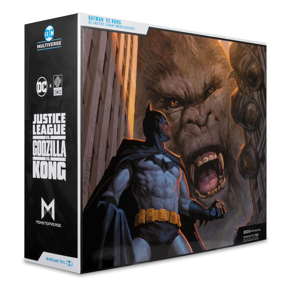DC Justice League Monsterverse DC Multiverse Action Figurer 2-Pack Batman & Kong 29 cm