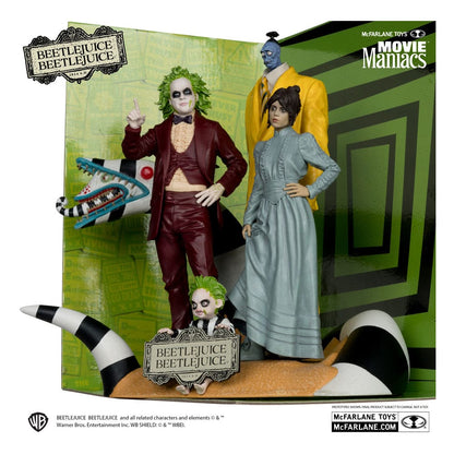 Beetlejuice Beetlejuice Movie Maniacs PVC Statue 4-Pack 15 cm