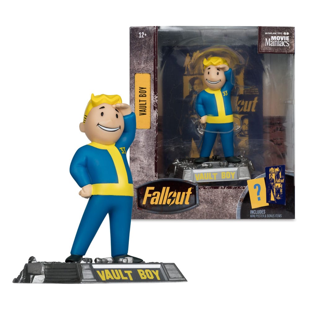 Fallout Movie Maniacs Actionfigur Vault Boy Version 3 14 cm