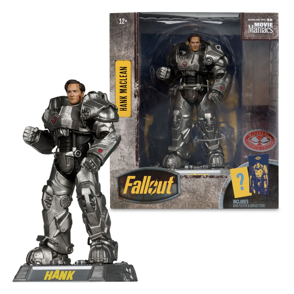 Fallout Movie Maniacs Actionfigur Hank Maclean (sesong 2) (Red Platinum Edition) 17 cm