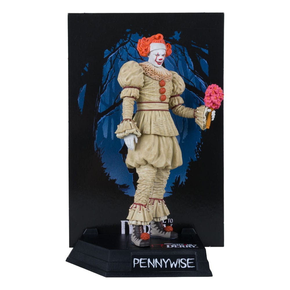 It: Bienvenue à Derry Movie Maniacs PvC Statue Pennywise (Flashback) (étiquette d'or) 16 cm