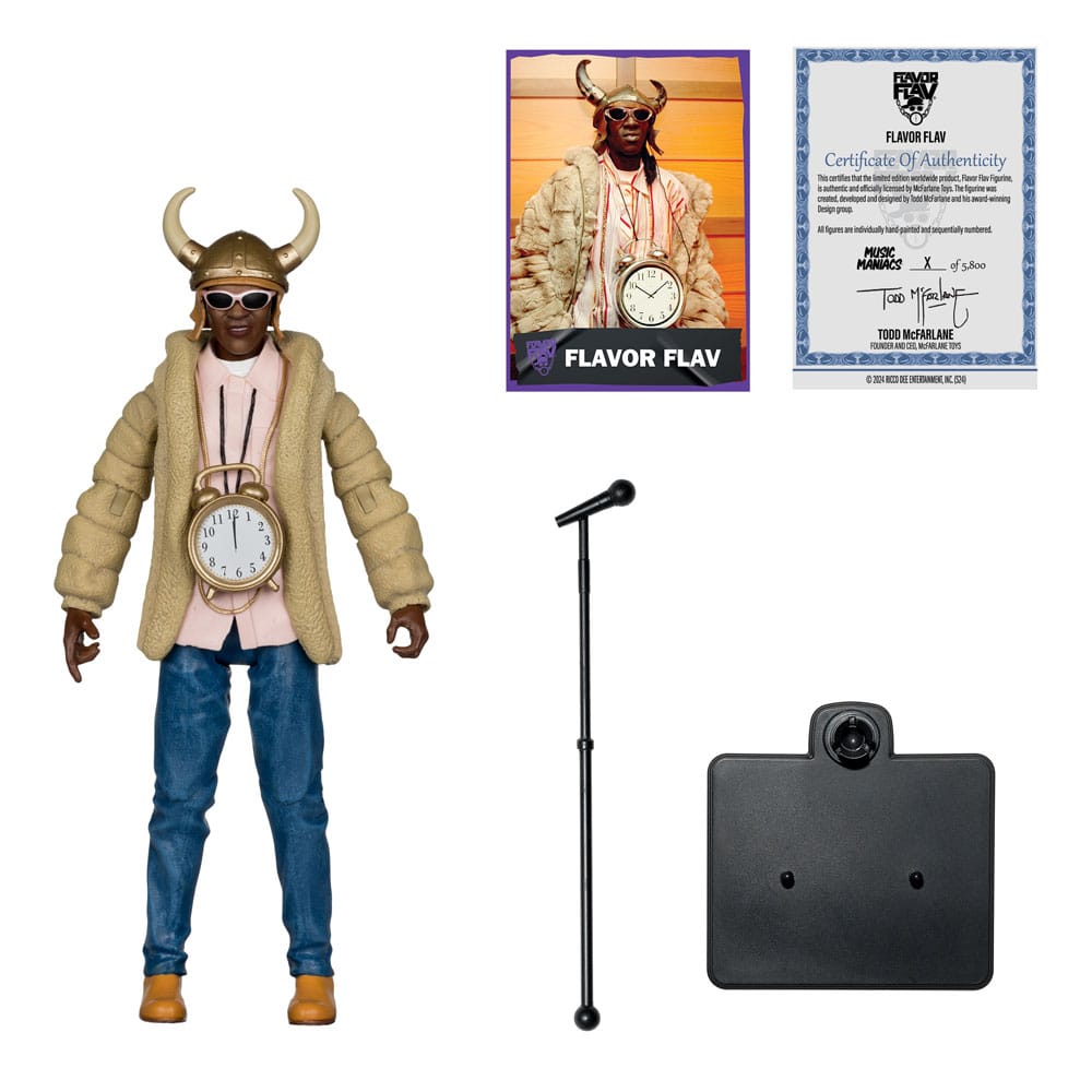 Music Maniacs Hip Hop Action Figure Flavo Flav 16 cm