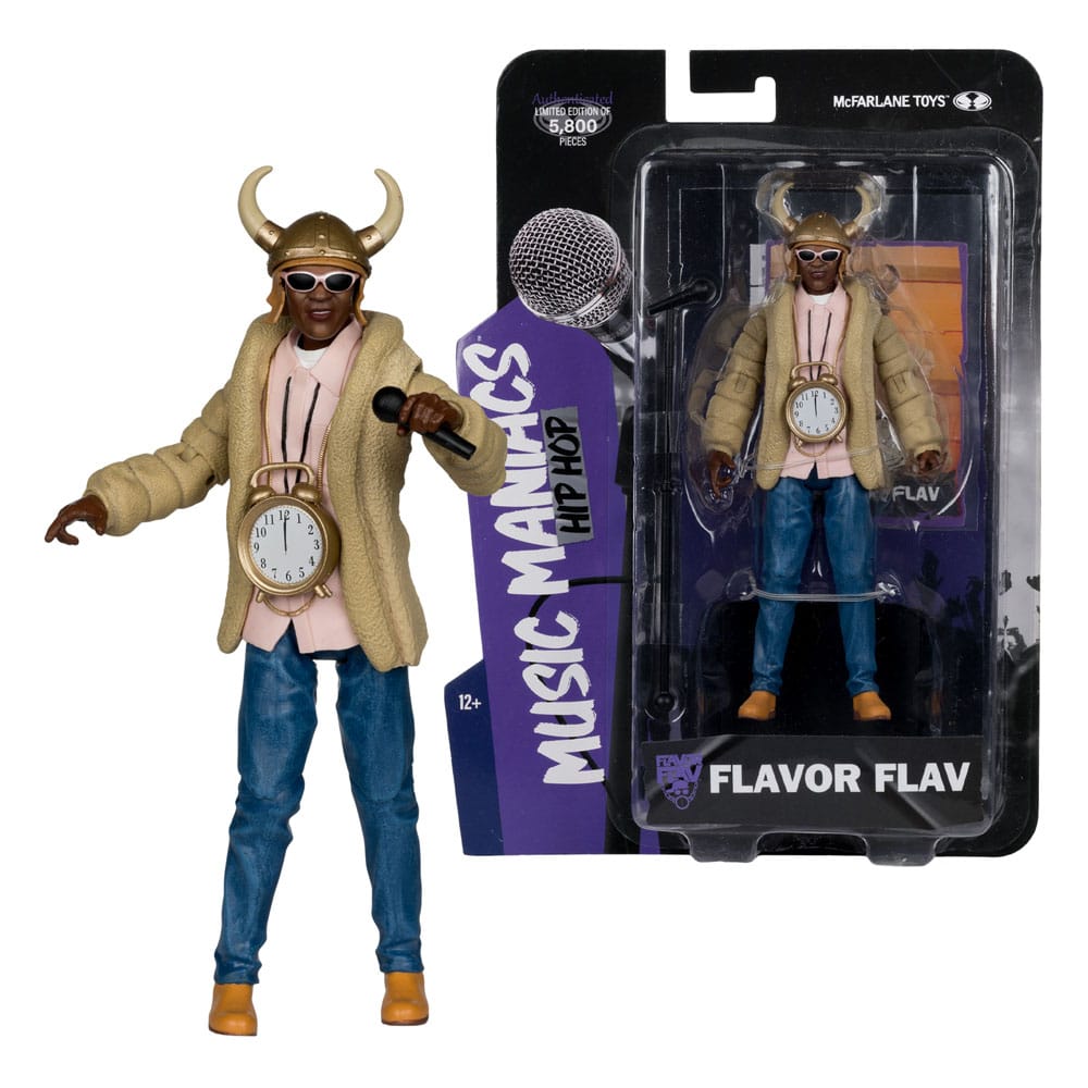 Musik maniacs hip hop action figur smag flav 16 cm