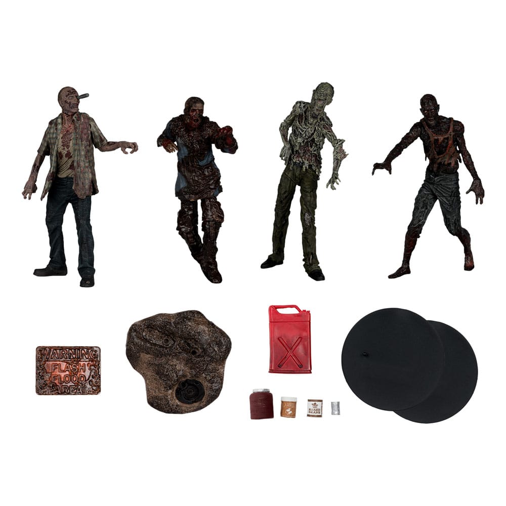 The Walking Dead aksiyon figürleri 4 paket yürüyüşçü 13 cm