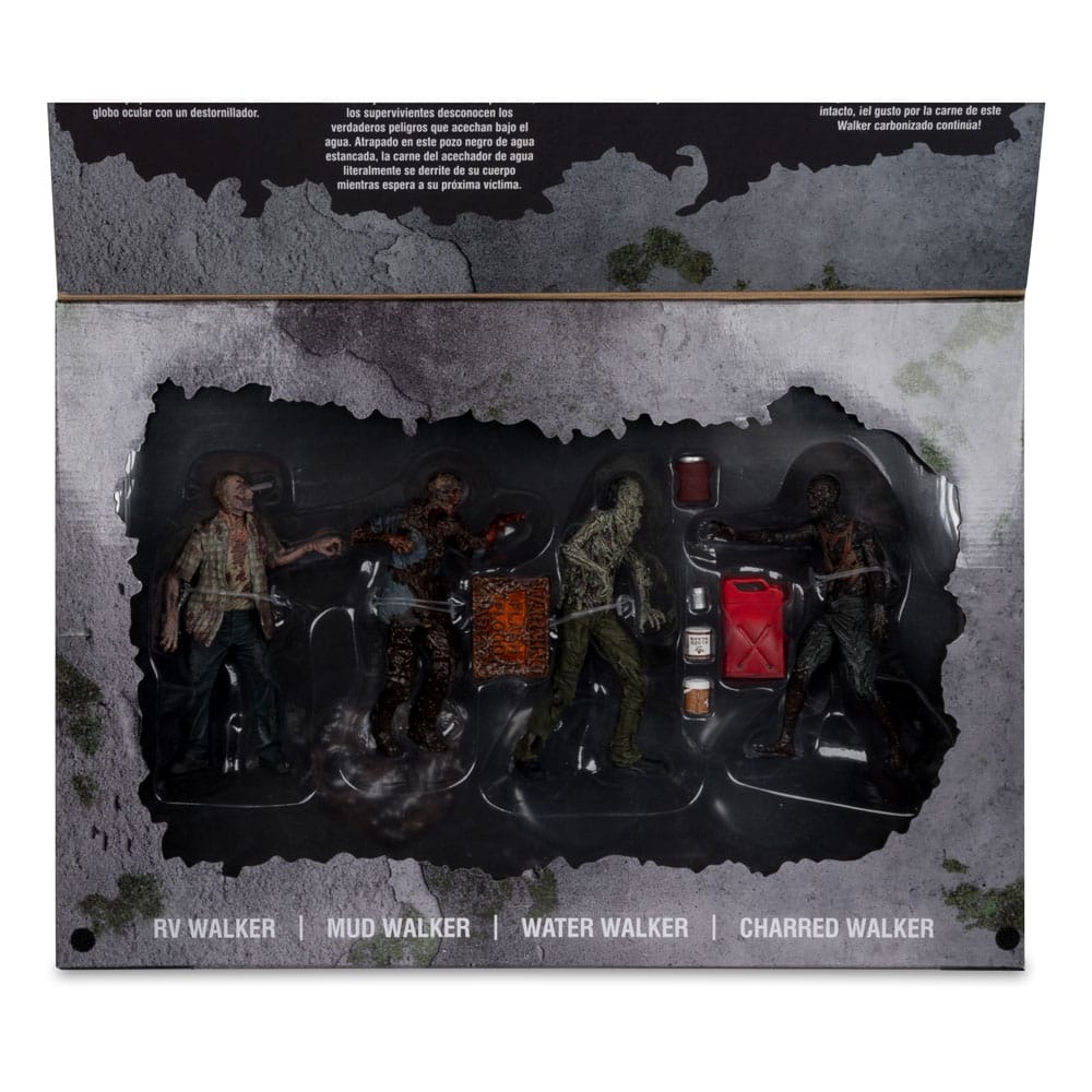 The Walking Dead Action Figures a 4 pacchetti Walkers 13 cm